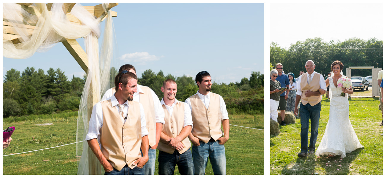 rustic maine farm wedding