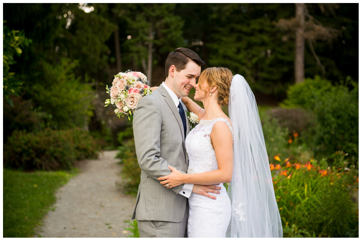 Maine garden wedding photos