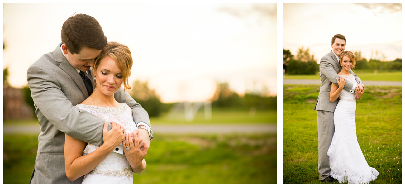 affectionate couple during sunset photos