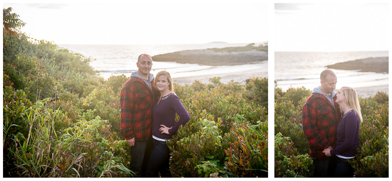 couple overlooking ocean front cliff