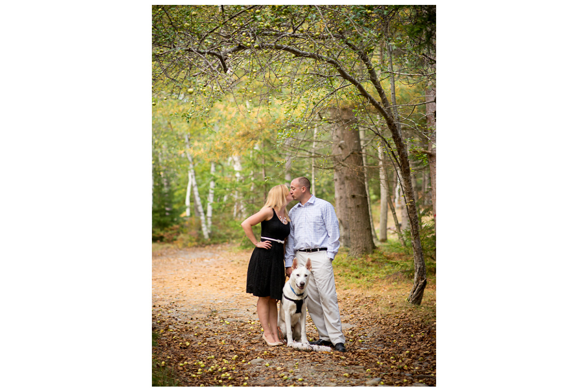 woodsy engagement photos