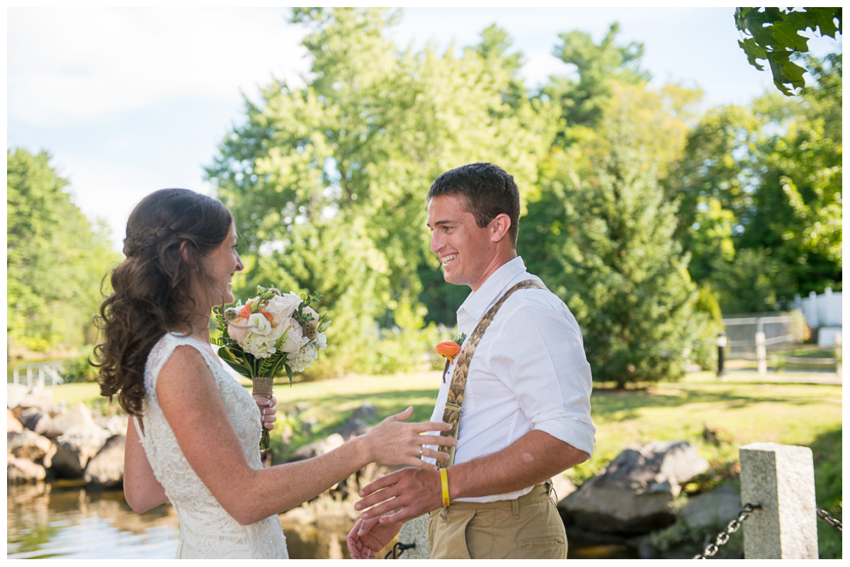 groom's reaction to seeing bride during first look