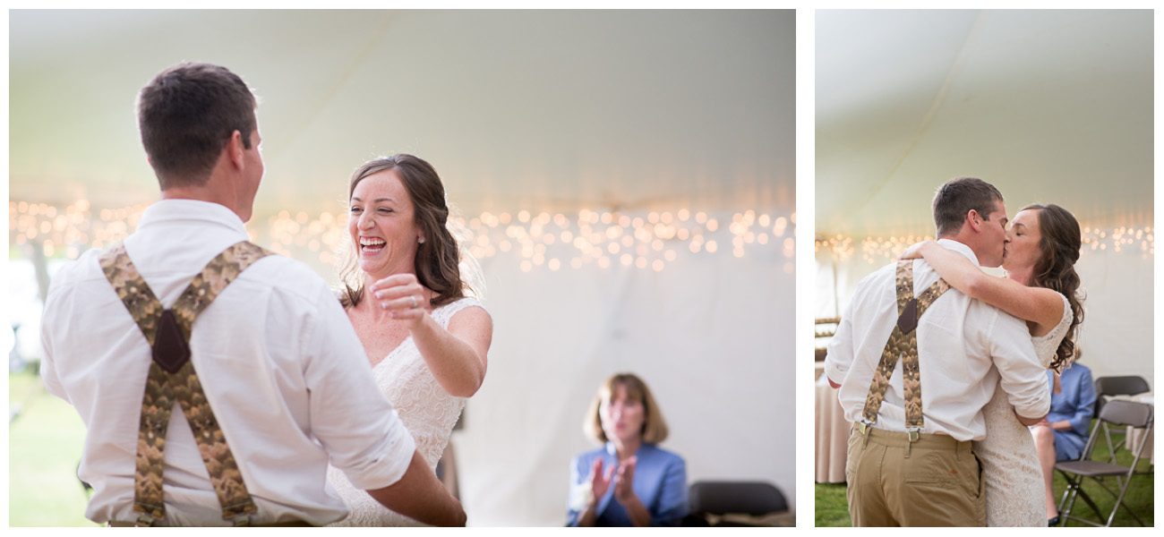 Genuine photos during new hampshire wedding reception