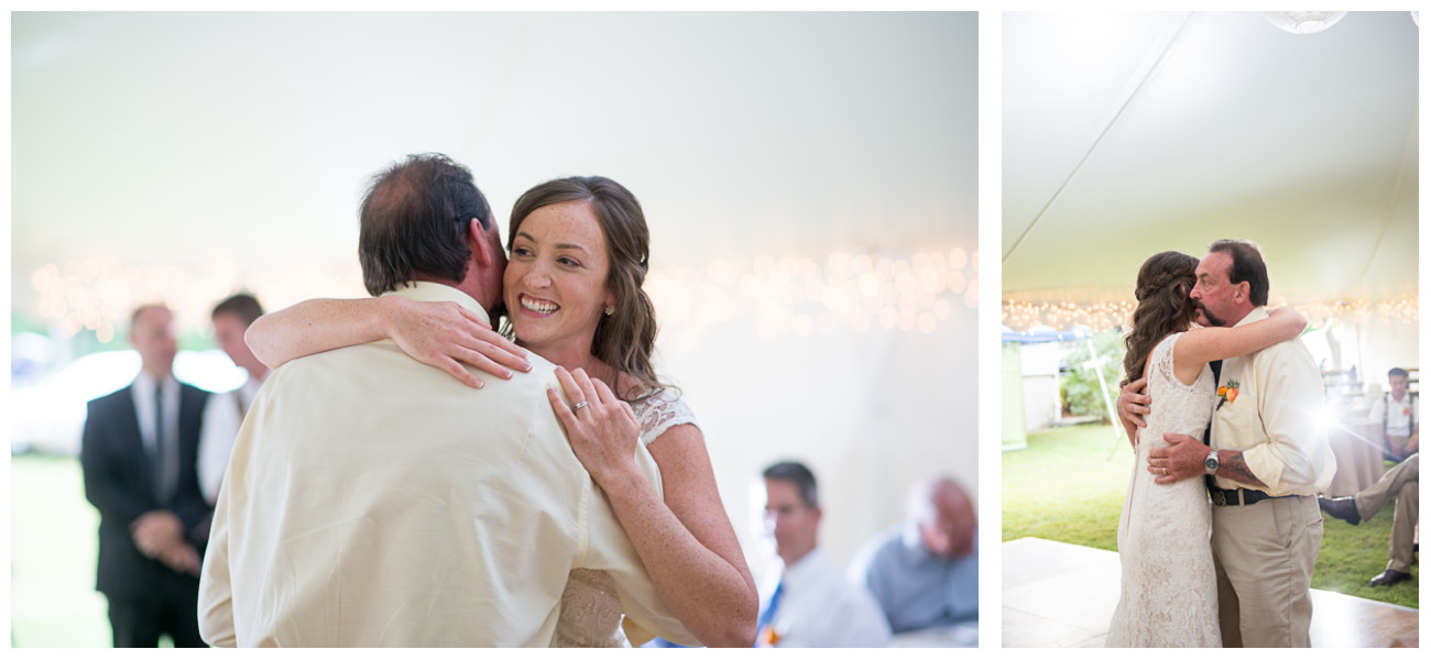 bride dancing with dad at wedding