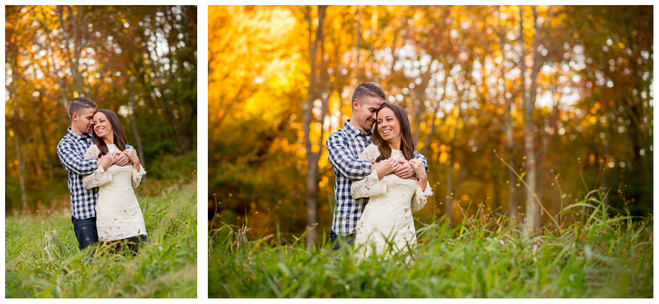 natural fall engagement photos 