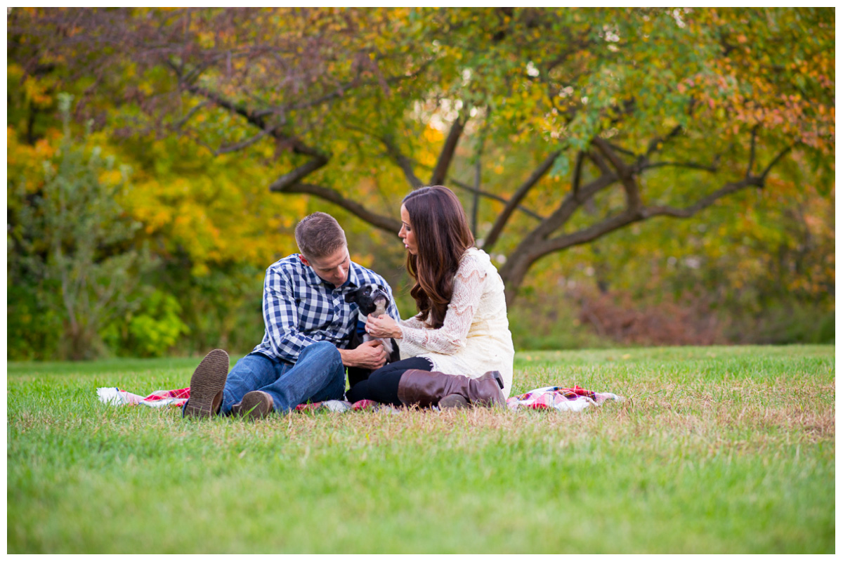 natural engagement photos in park