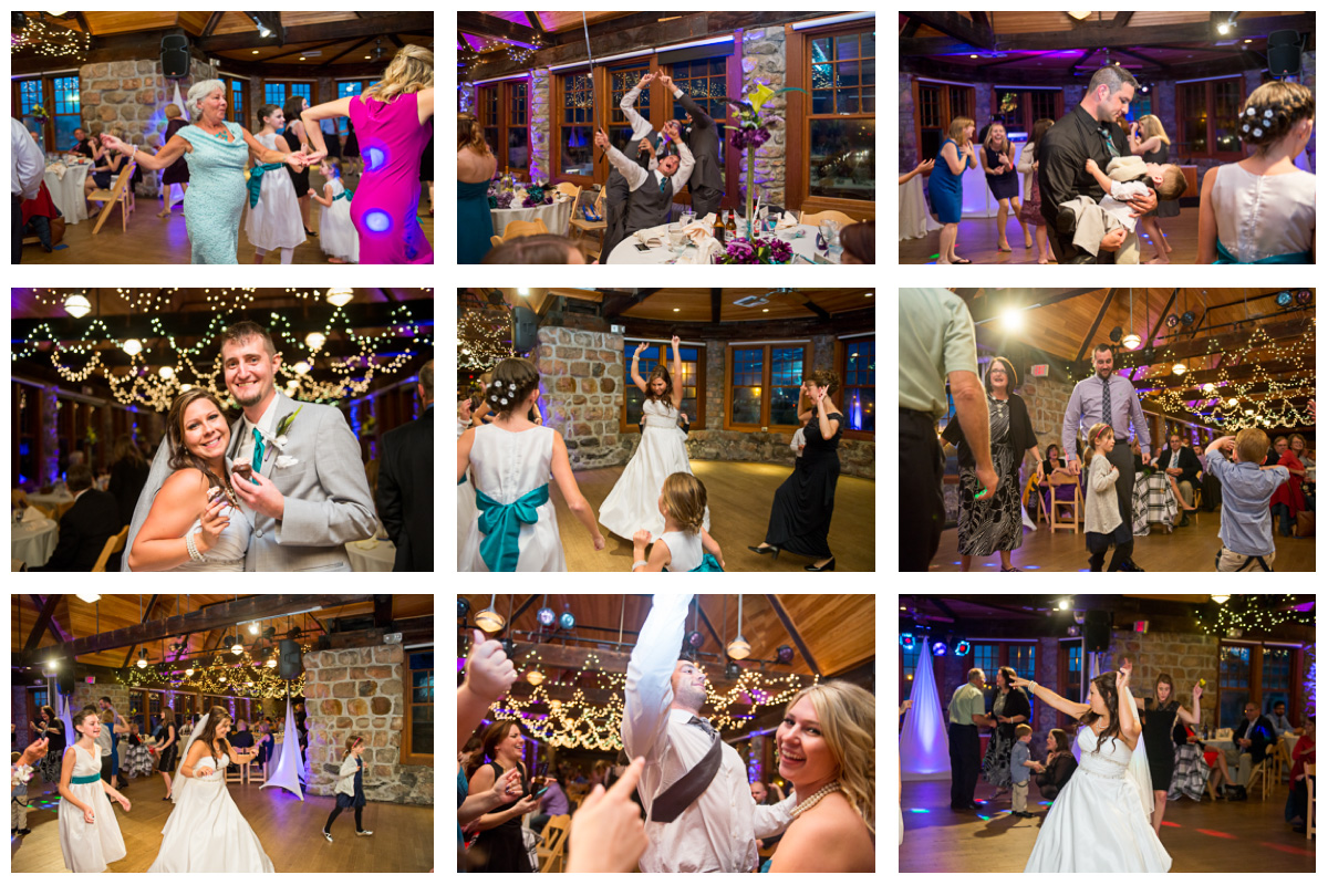 documentary wedding photographer at fun wedding reception