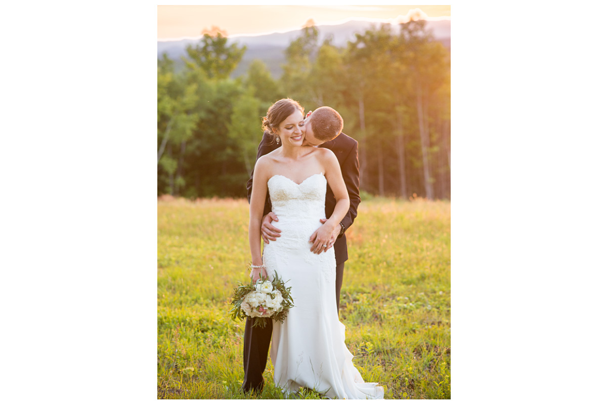 intimate genuine photo of couple during sunset in Maine