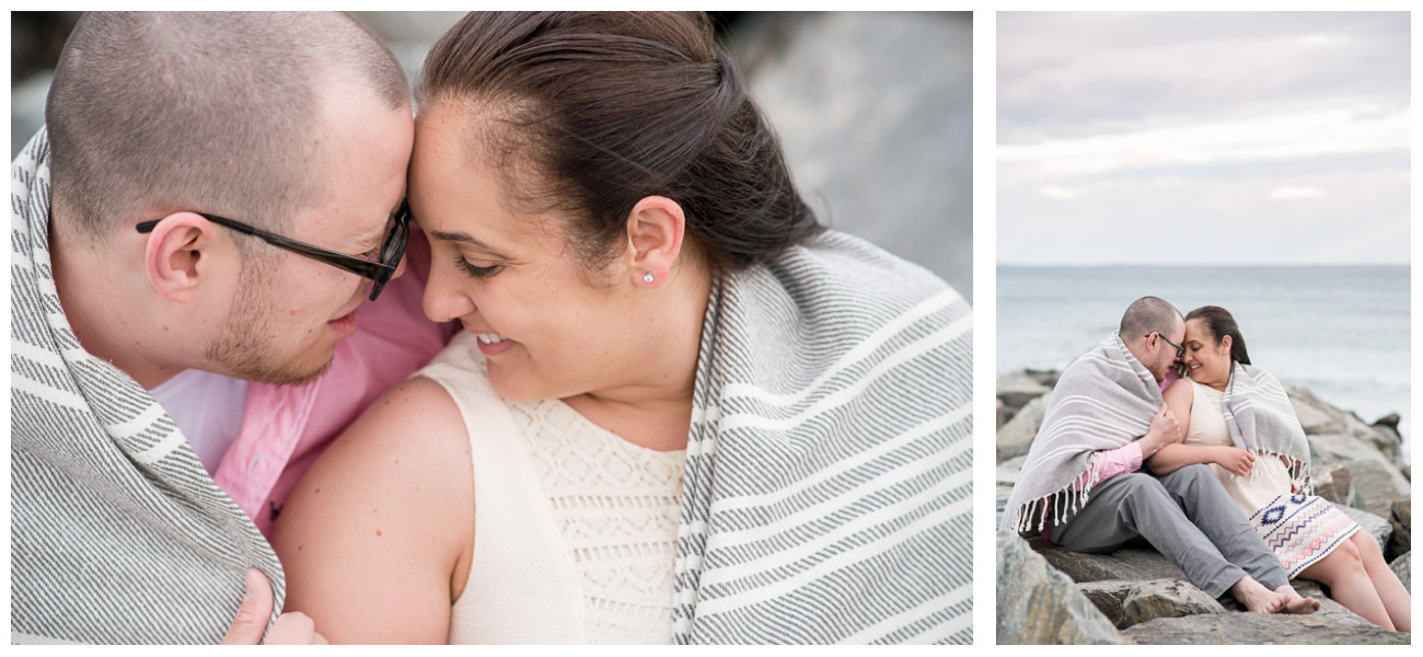 passionate engagement photos in new england