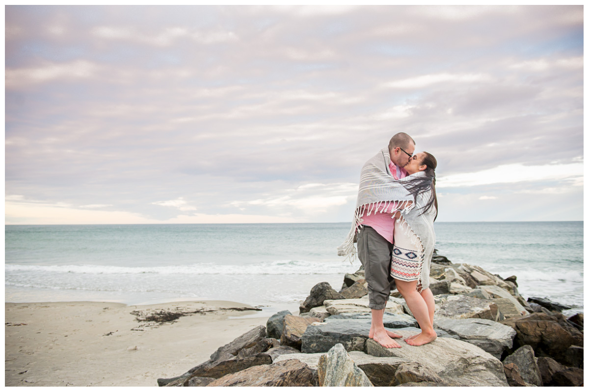 Rye Beach Engagement Photos