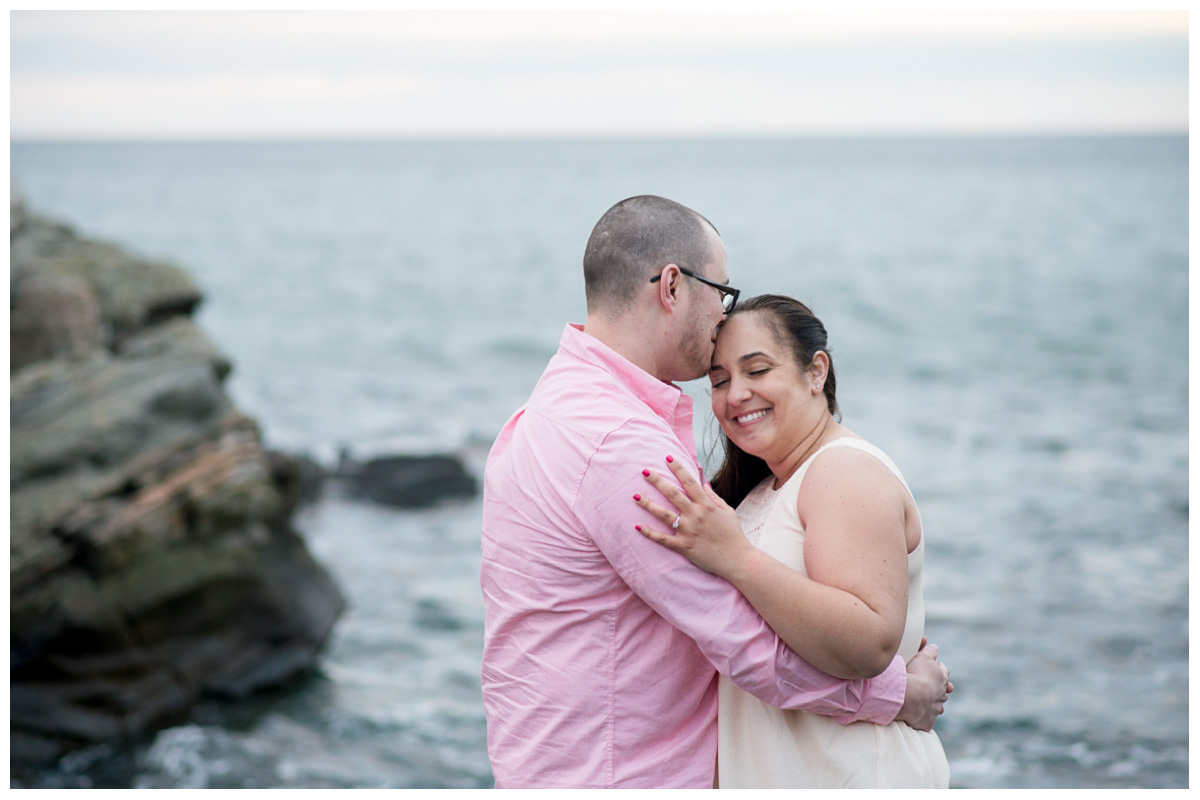 dreamy beach engagement photos in New Hampshire