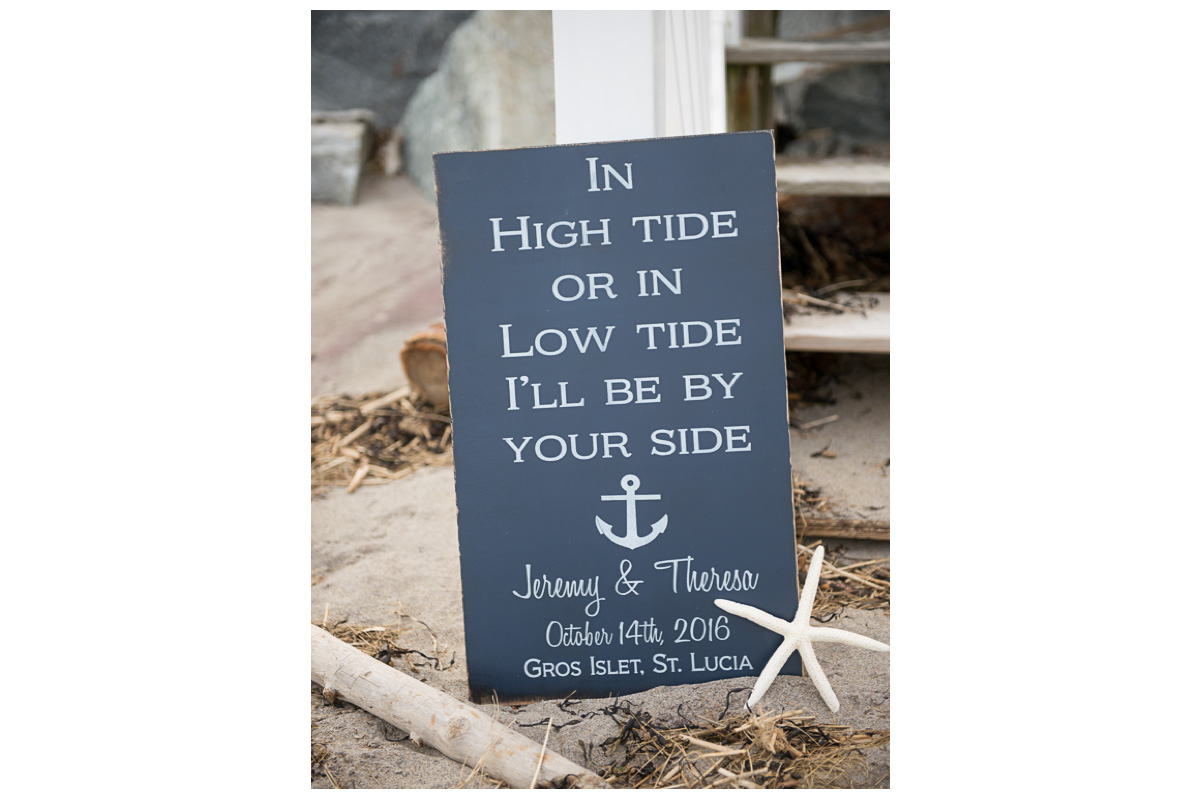 nautical signs for beach wedding in new hampshire