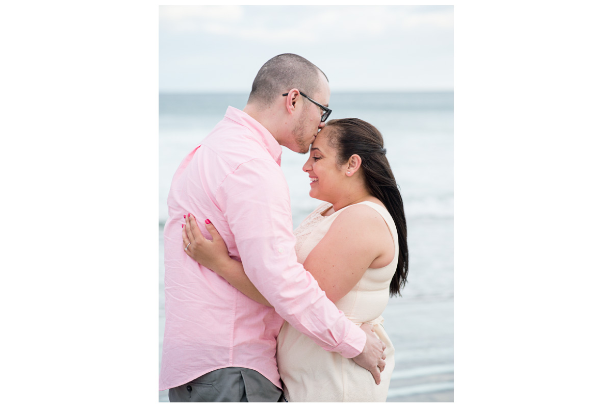 happy couple on the beach in Seacoast New Hampshire