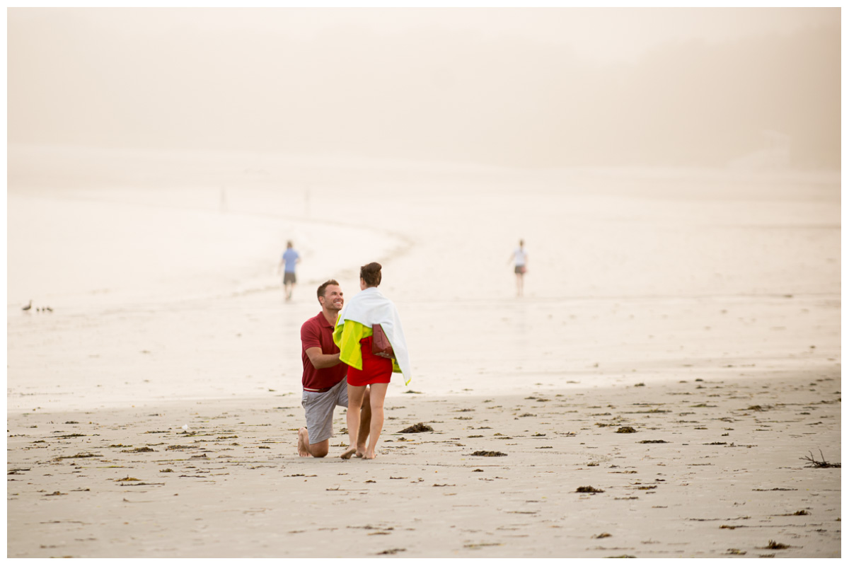 Crescent Beach Proposal in Maine 