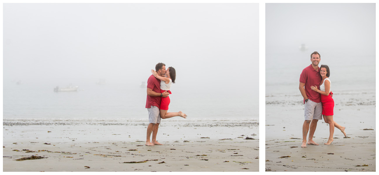 engagement photos on crescent beach