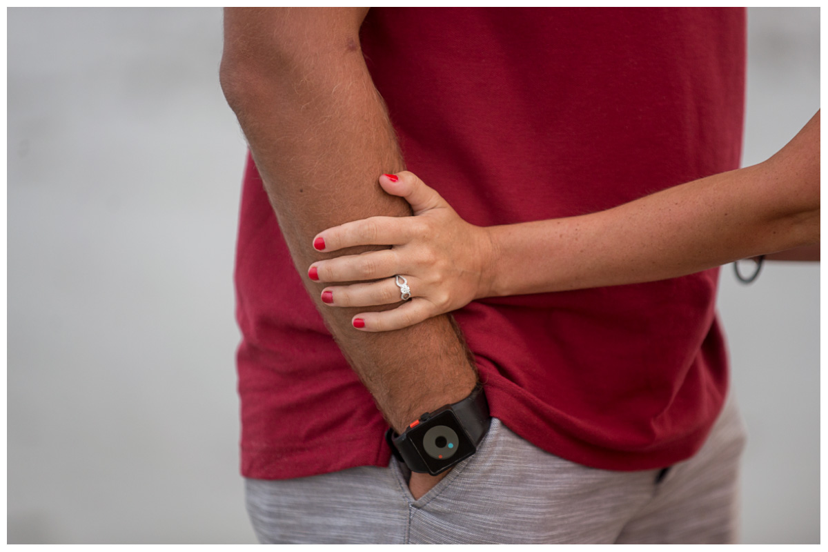 engagement ring shots on beach