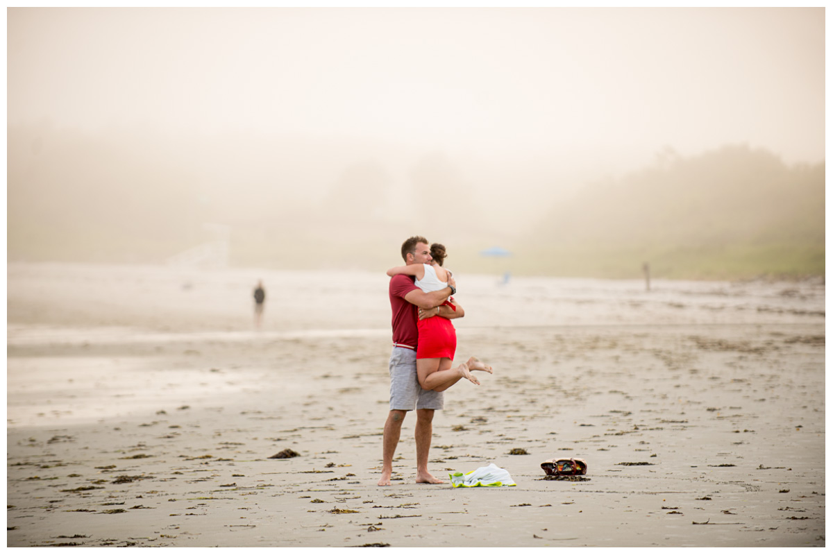 she said yes on the beach