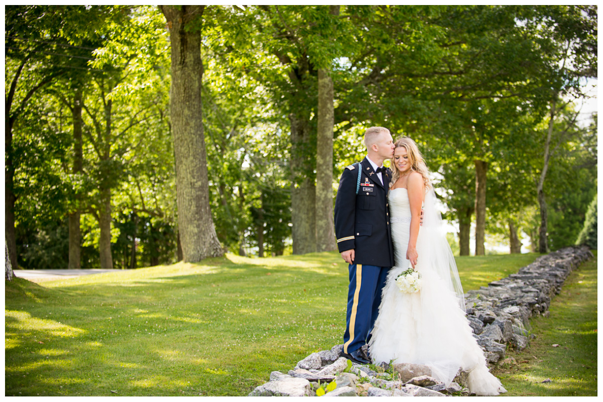 Military wedding in Maine 