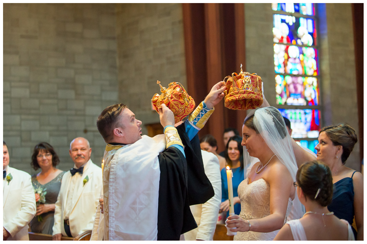 Greek wedding ceremony crowns