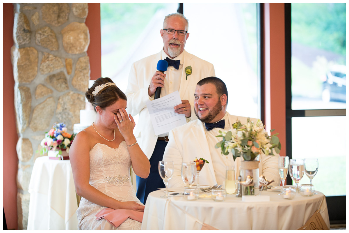 Reception speech at wedding