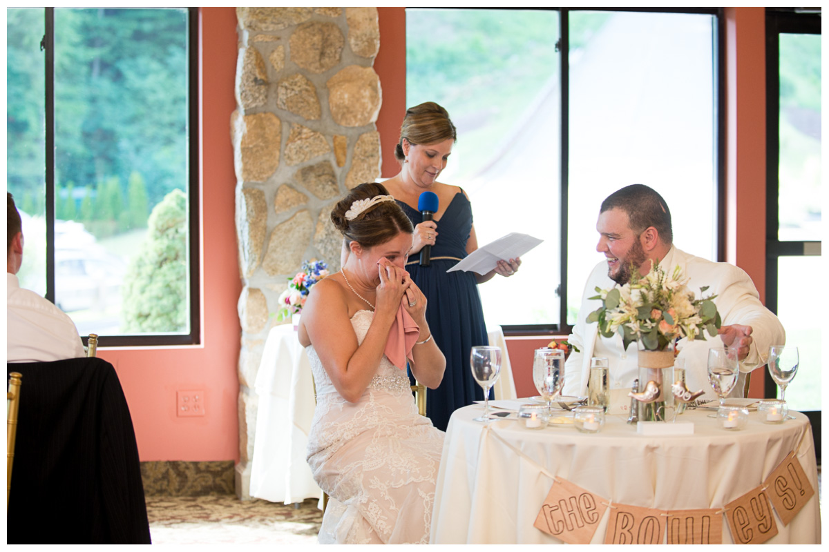 maid of honor speech during wedding reception