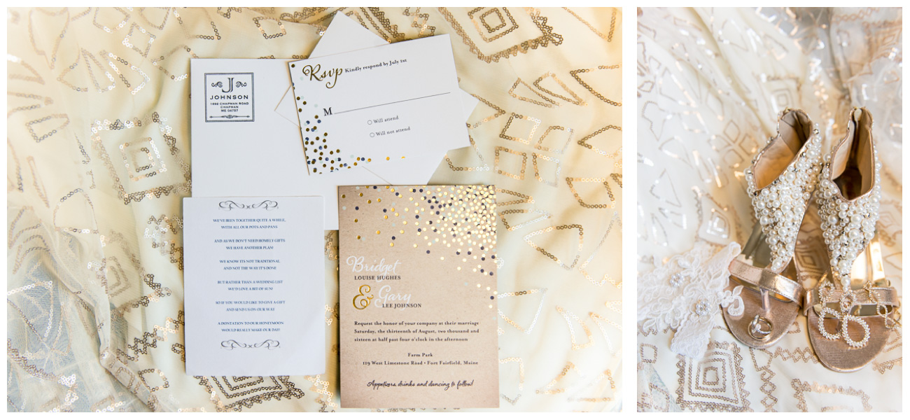 gold and sequin wedding 