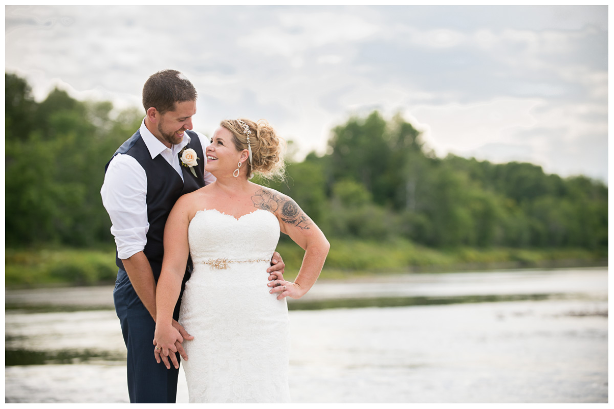 Wedding in Northern Maine during the summer