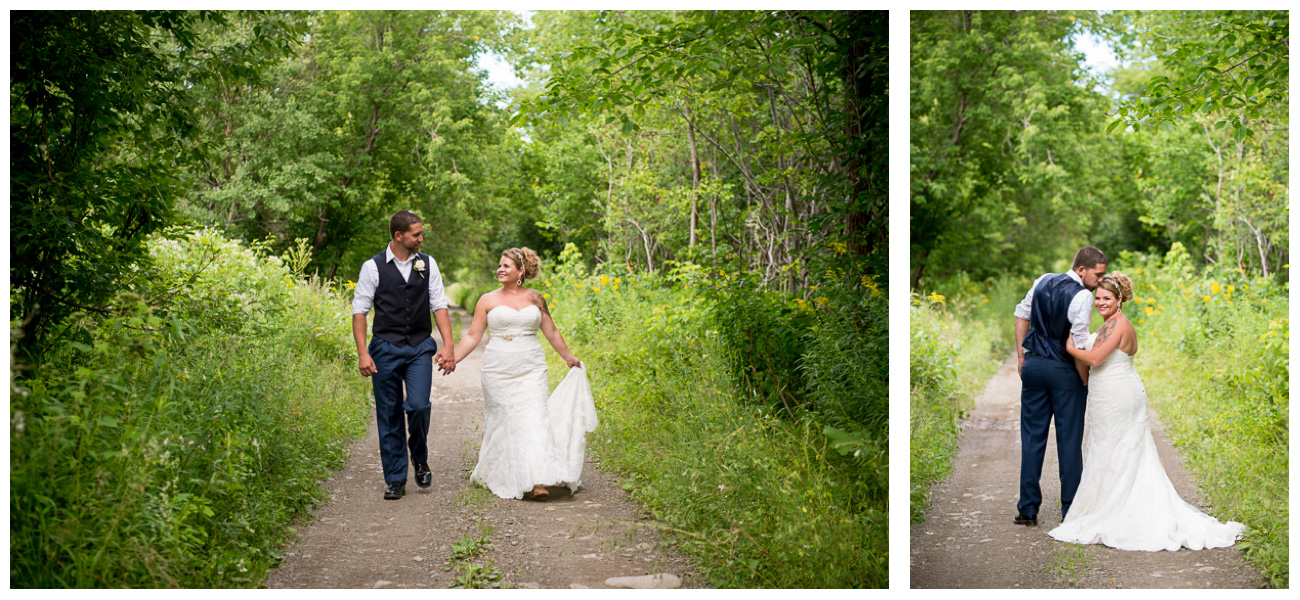 woodsy wedding photos in Maine