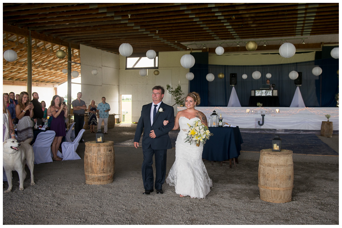 barn weddings with barrels 