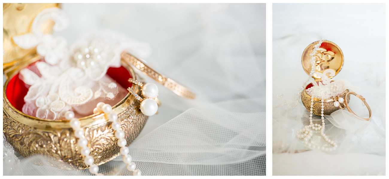 family heirlooms on wedding day