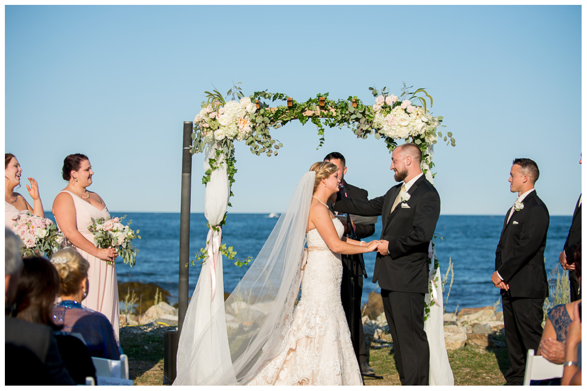 Ceremony with ocean view 
