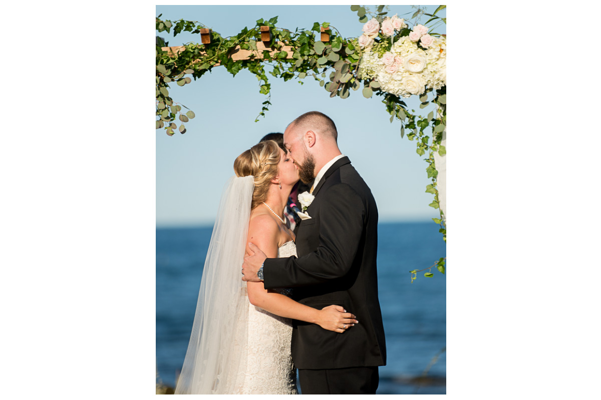 romantic ocean front wedding