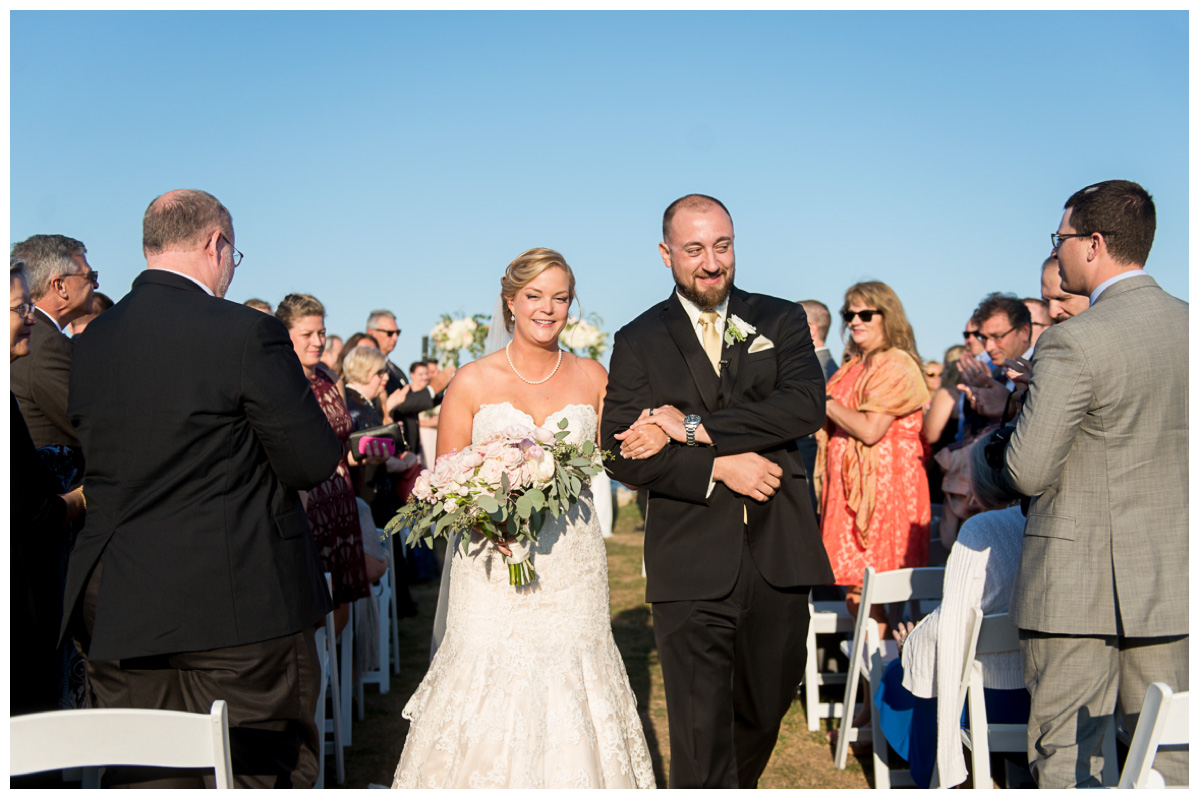 husband and wife after wedding ceremony