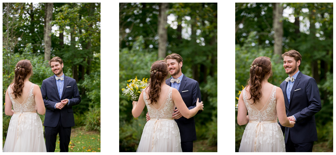 First look reactions from groom 