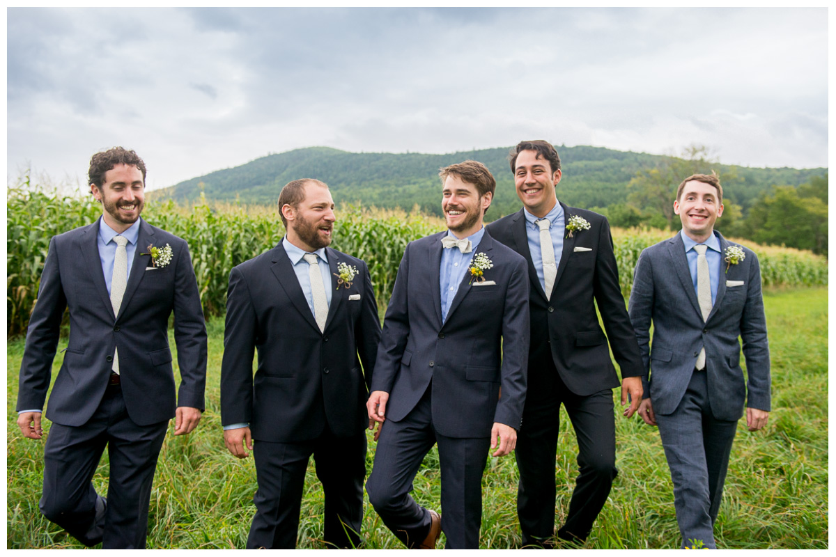 Candid groom photos in Vermont