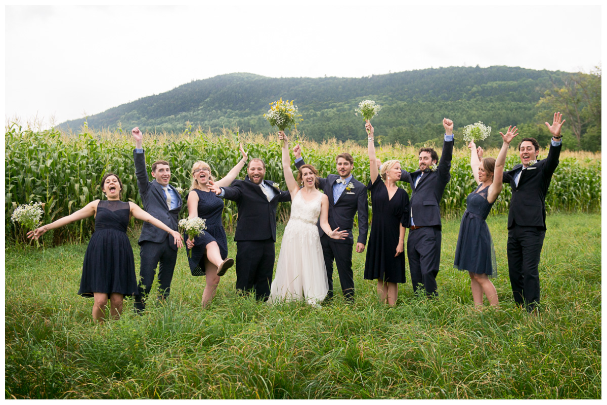 fun bridal party photos in new england 