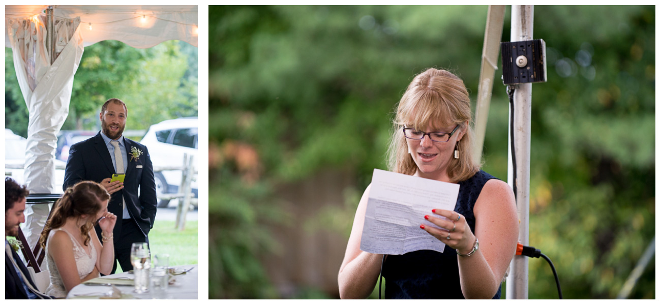 Wedding party speeches 