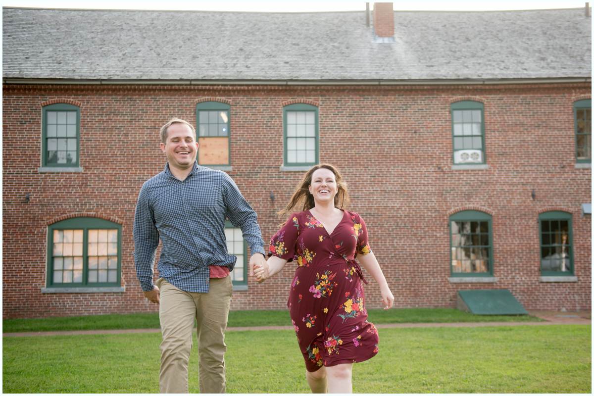 candid engagement photos, new hampshire engagement photos
