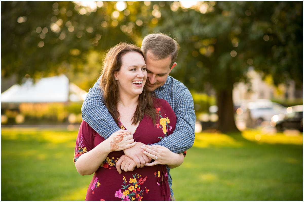 candid, natural, and fun engagement photos in new hampshire