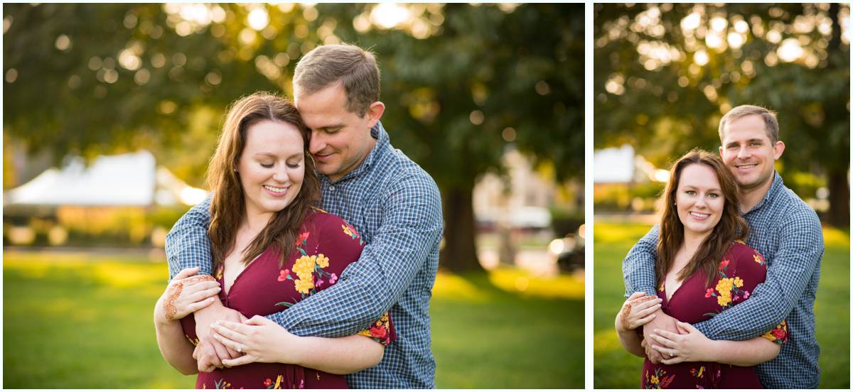 summer engagement photos in Portsmouth, natural and fun engagement photos