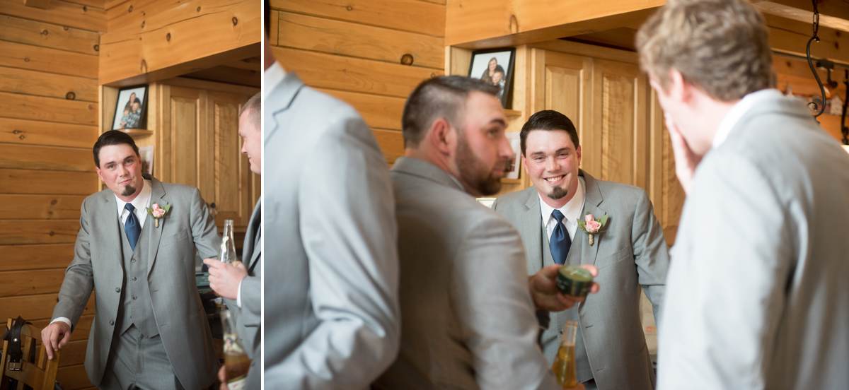 groom and groomsmen photos before ceremony